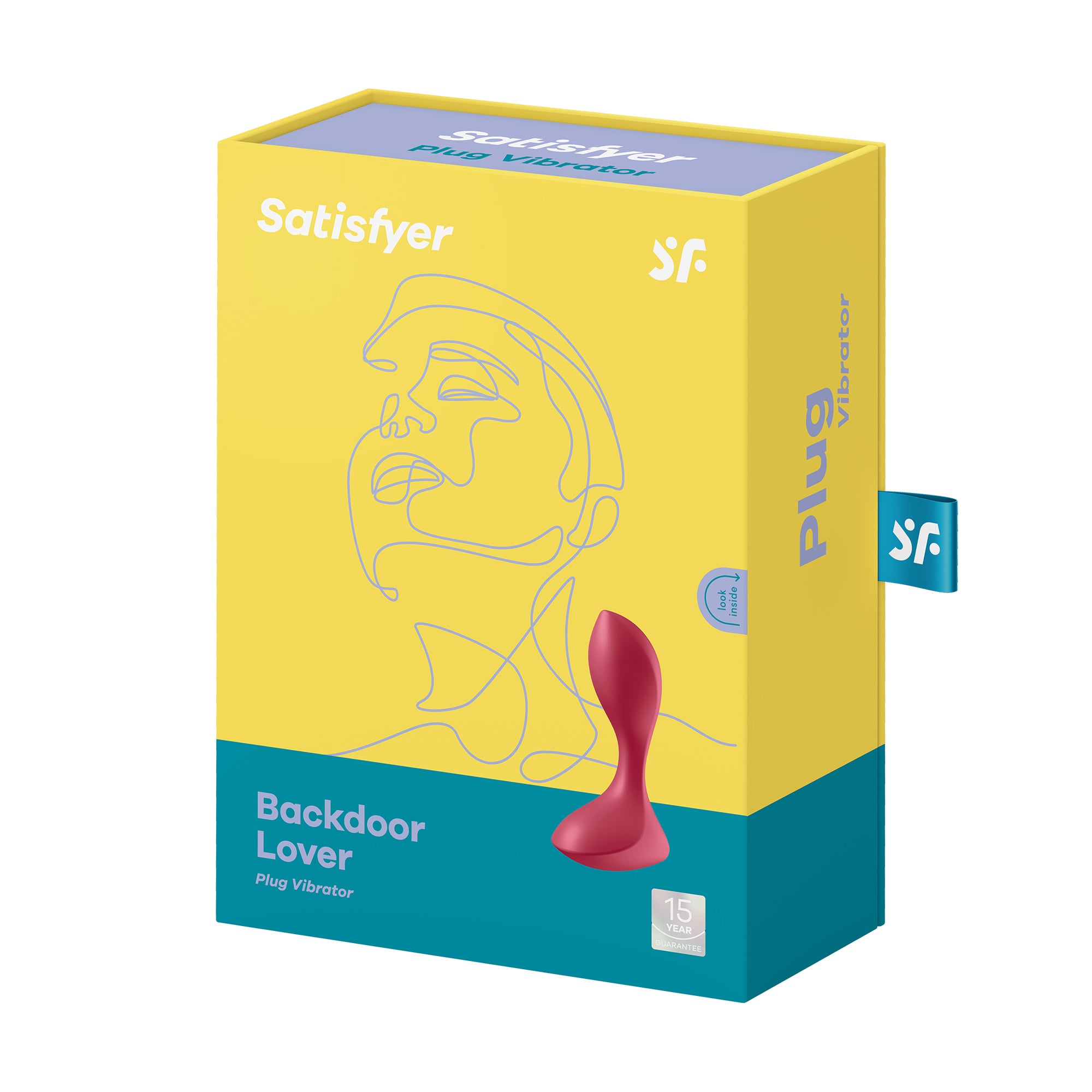 Анальна пробка Satisfyer Backdoor Lover Plug Vibrator з вібрацією, червоний, 1 шт
